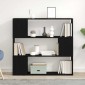 vidaXL Σετ επίπλου τηλεόρασης 100 x 24 x 94 cm Μαύρη Οξυά