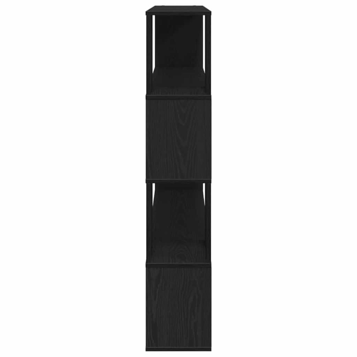 vidaXL Σετ επίπλου τηλεόρασης 100 x 24 x 124,5 εκ Μαύρη Οξυά