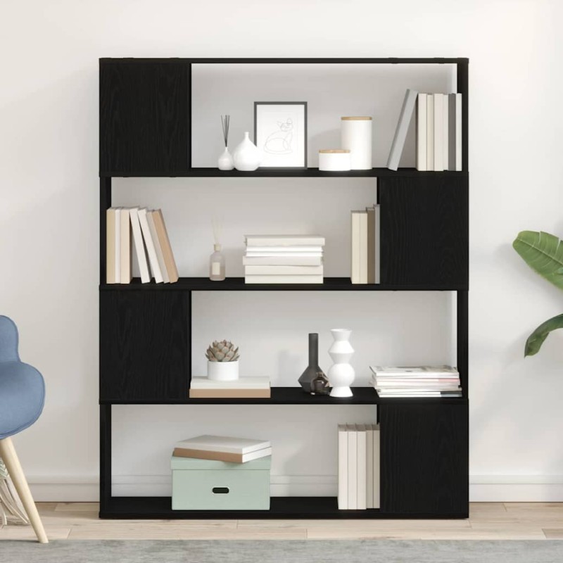 vidaXL Σετ επίπλου τηλεόρασης 100 x 24 x 124,5 εκ Μαύρη Οξυά
