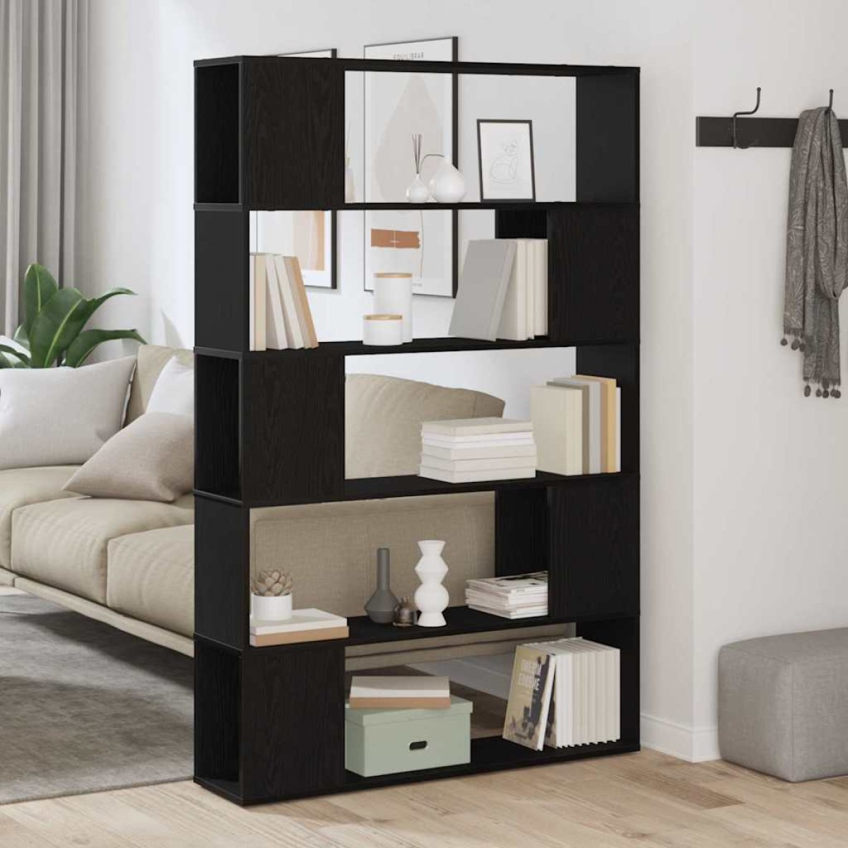 vidaXL Σετ επίπλου τηλεόρασης 100 x 24 x 155 cm Μαύρη Οξυά