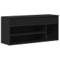 Πάγκος παπουτσιών vidaXL Μαύρο 102x30,5x45 cm Κατασκευασμένο ξύλο