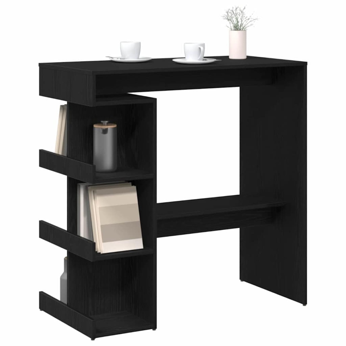 vidaXL Τραπέζι μπαρ 100 x 48 x 101,5 εκ. Επεξεργασμένο Ξύλο Μαύρη Οξυά