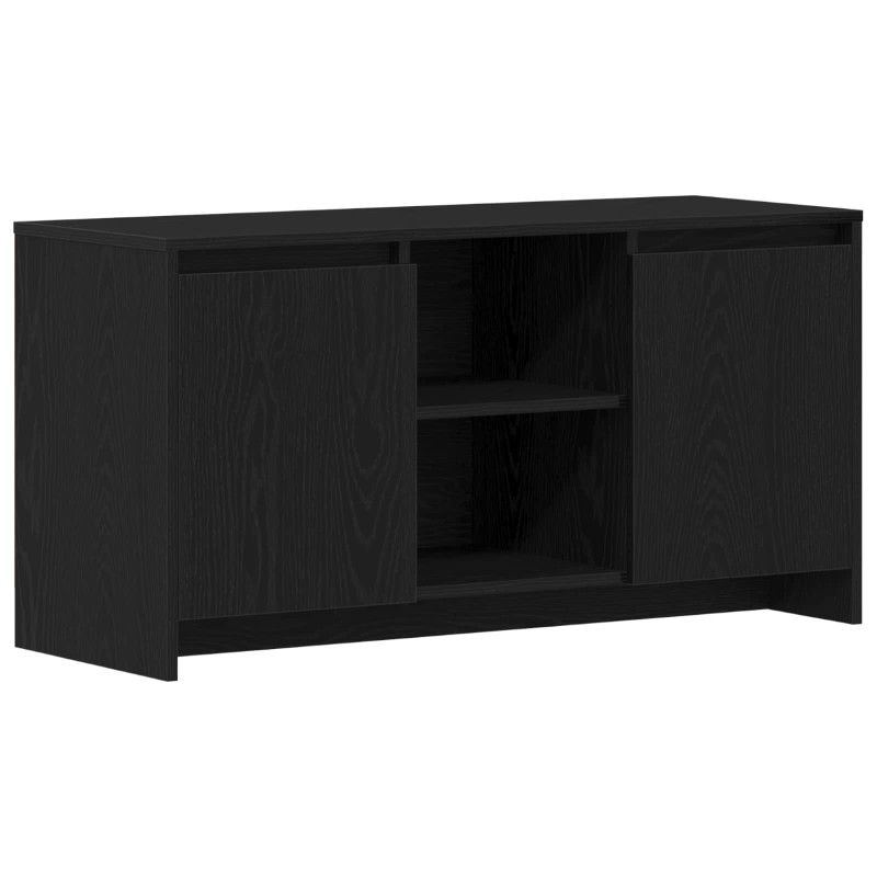 vidaXL Ντουλάπι TV 102 x 37,5 x 52,5 εκ Μαύρη Οξυά Επεξεργασμένο Ξύλο