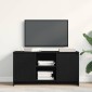 vidaXL Ντουλάπι TV 102 x 37,5 x 52,5 εκ Μαύρη Οξυά Επεξεργασμένο Ξύλο
