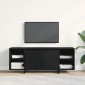 vidaXL Ντουλάπι TV 130 x 35 x 50 εκ Μαύρη Δρυς Επεξεργασμένο Ξύλο