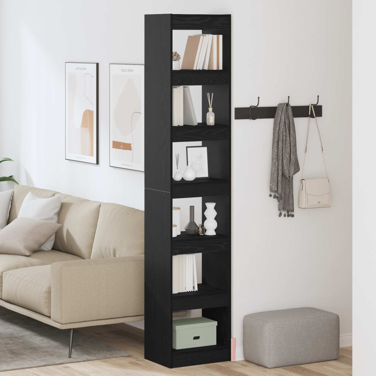 vidaXL Βιβλιοθήκη 6 επιπέδων 40 x 30 x 198 εκ. Επεξεργασμένο Ξύλο