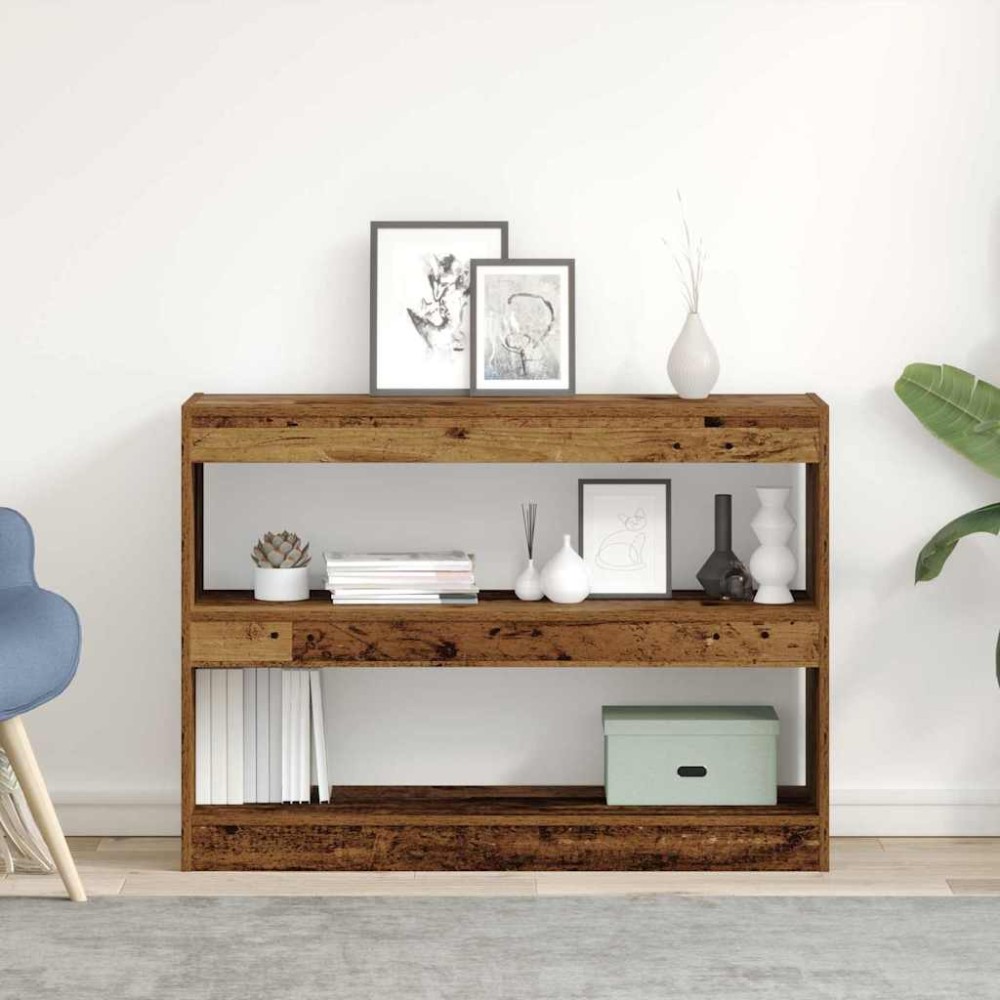 vidaXL Βιβλιοθήκη 2 επιπέδων 100 x 30 x 72 εκ Επεξεργασμένο Ξύλο