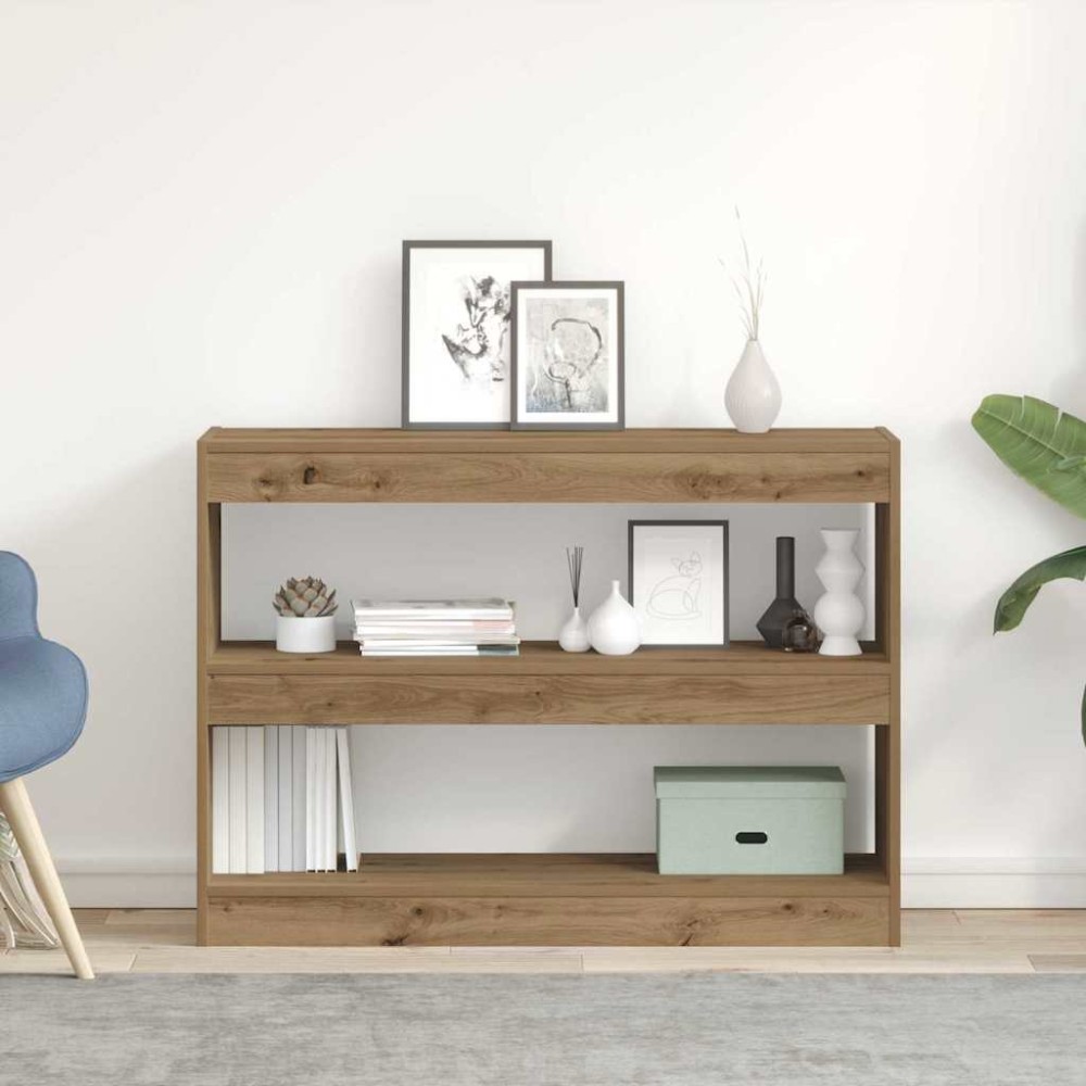 vidaXL Βιβλιοθήκη 2 επιπέδων 100 x 30 x 72 εκ Επεξεργασμένο Ξύλο