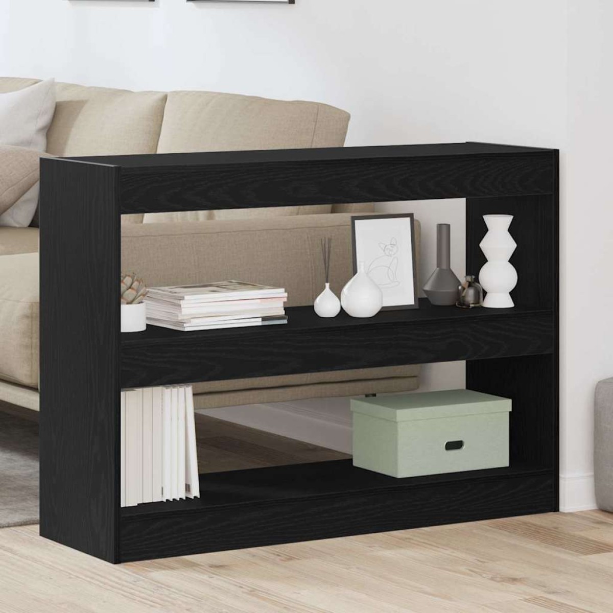 vidaXL Βιβλιοθήκη 2 επιπέδων 100 x 30 x 72 εκ Επεξεργασμένο Ξύλο