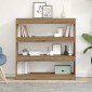 vidaXL Βιβλιοθήκη 3 επιπέδων 100 x 30 x 103 εκ. Επεξεργασμένο Ξύλο