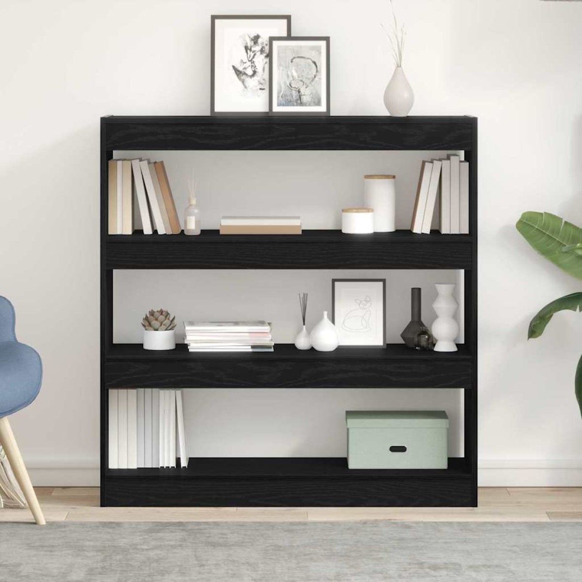 vidaXL Βιβλιοθήκη 3 επιπέδων 100 x 30 x 103 εκ. Επεξεργασμένο Ξύλο