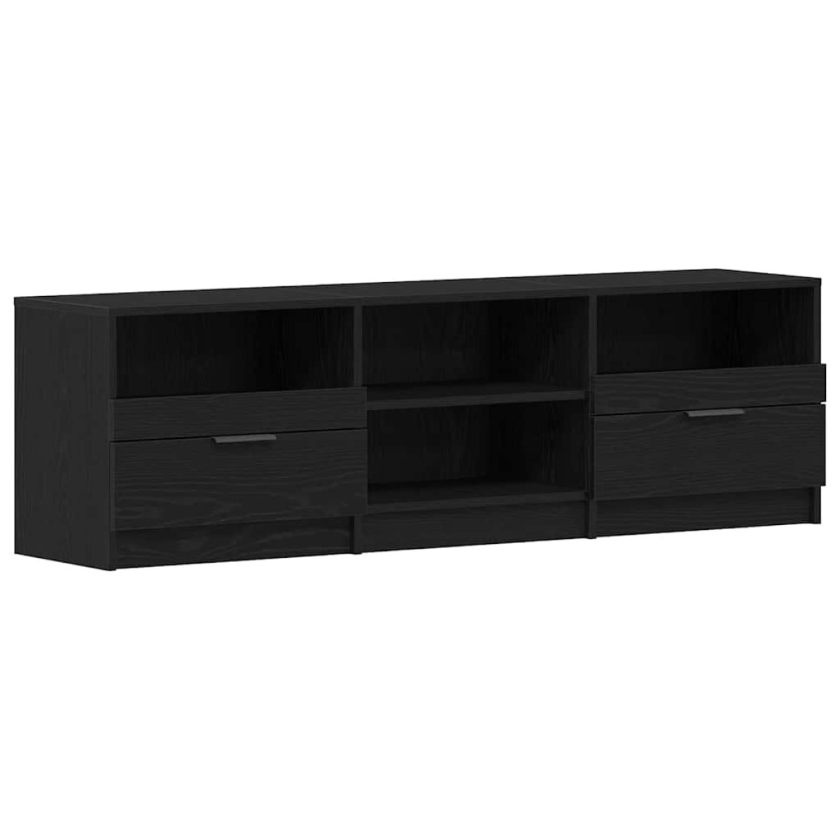 vidaXL Ντουλάπι TV 150 x 33,5 x 45 εκ. Μαύρη Οξυά Επεξεργασμένο Ξύλο