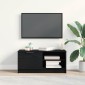 vidaXL Ντουλάπι TV 80 x 35 x 36,5 cm Μαύρη Οξυά Επεξεργασμένο Ξύλο