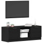 vidaXL Ντουλάπι TV 102 x 32 x 35.5 εκ Μαύρη Οξυά Επεξεργασμένο Ξύλο