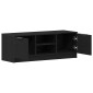 vidaXL Ντουλάπι TV 102 x 32 x 35.5 εκ Μαύρη Οξυά Επεξεργασμένο Ξύλο