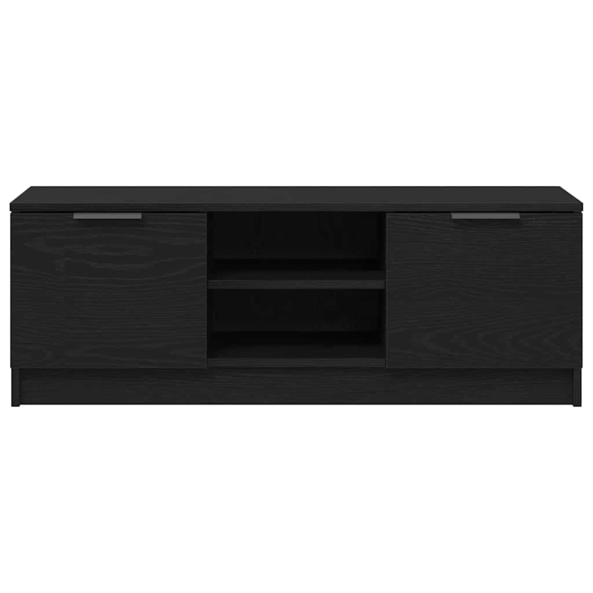 vidaXL Ντουλάπι TV 102 x 32 x 35.5 εκ Μαύρη Οξυά Επεξεργασμένο Ξύλο
