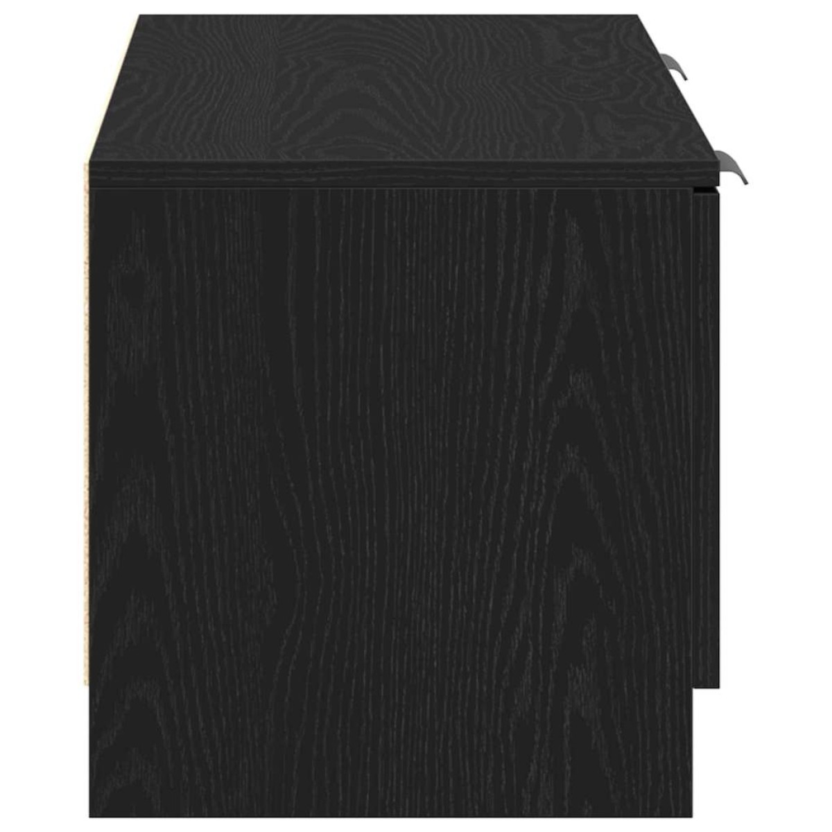 vidaXL Ντουλάπι TV 102 x 32 x 35.5 εκ Μαύρη Οξυά Επεξεργασμένο Ξύλο