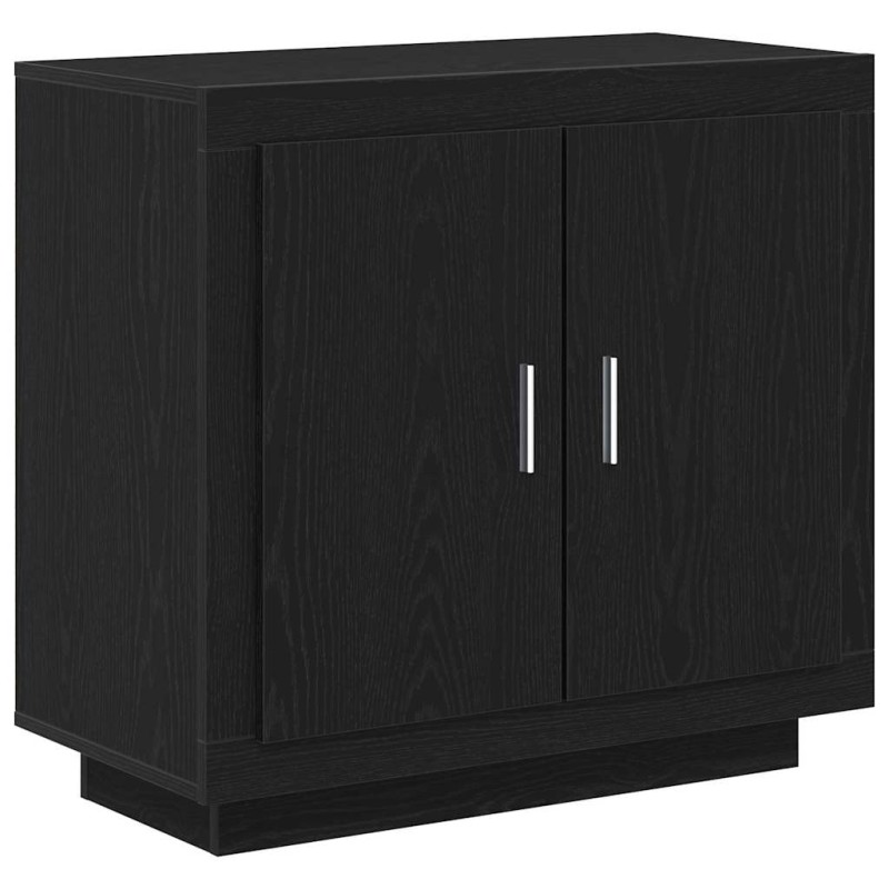 vidaXL Πλαϊνό γραφείο Μαύρη Οξυά 80 x 40 x 75 εκ. Επεξεργασμένο Ξύλο