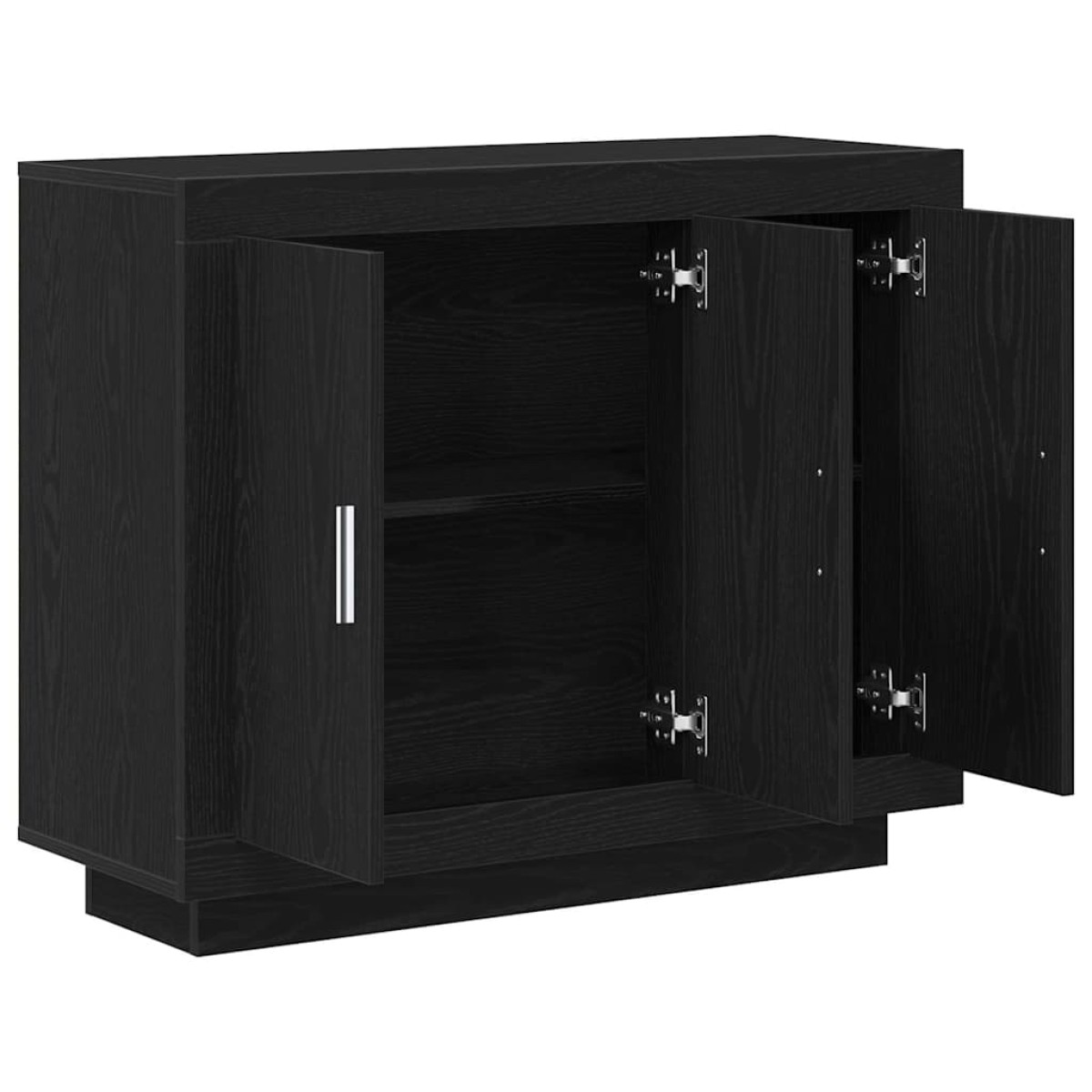 vidaXL Πλαϊνό γραφείο Μαύρη Οξυά 92 x 35 x 75 εκ Επεξεργασμένο Ξύλο