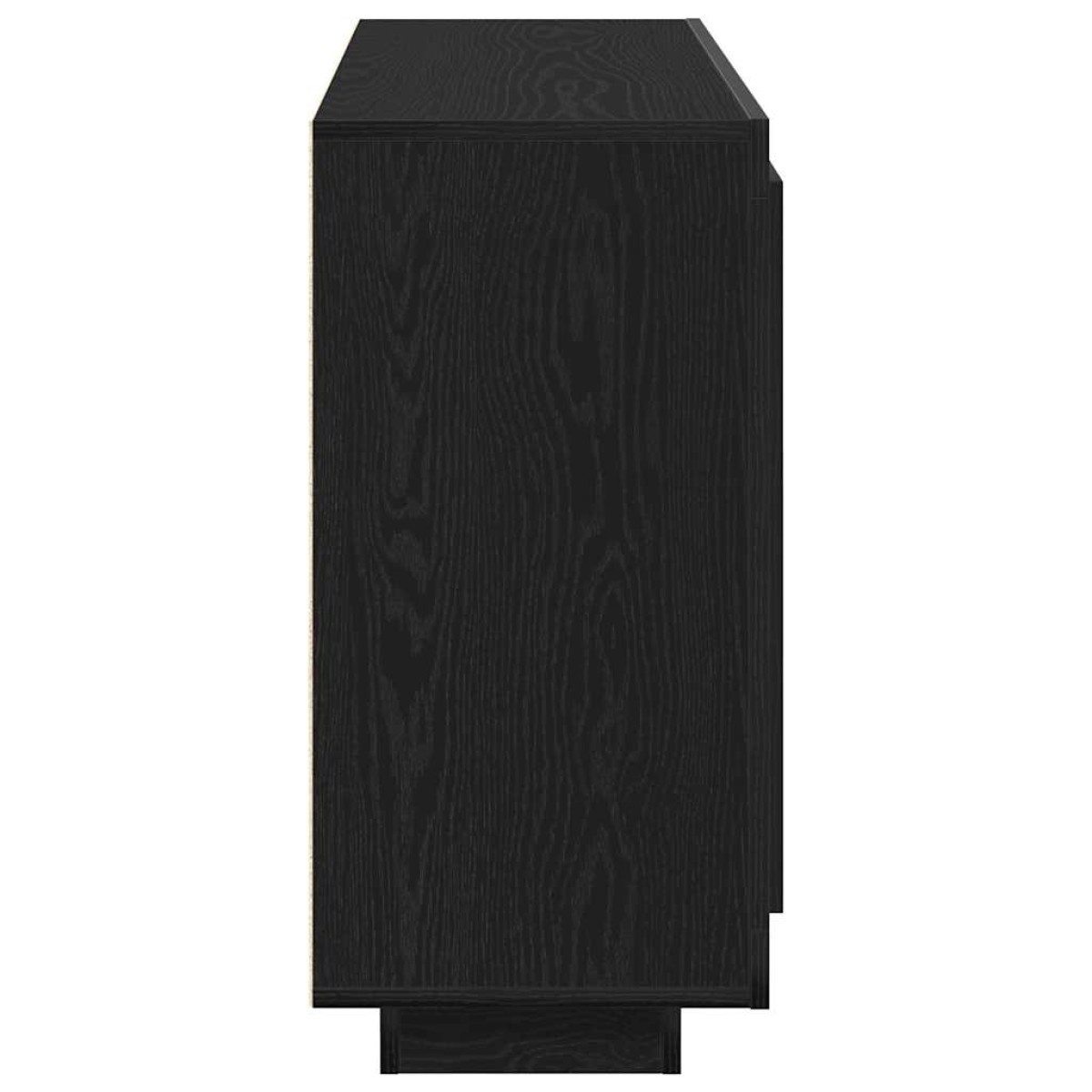 vidaXL Πλαϊνό γραφείο Μαύρη Οξυά 92 x 35 x 75 εκ Επεξεργασμένο Ξύλο