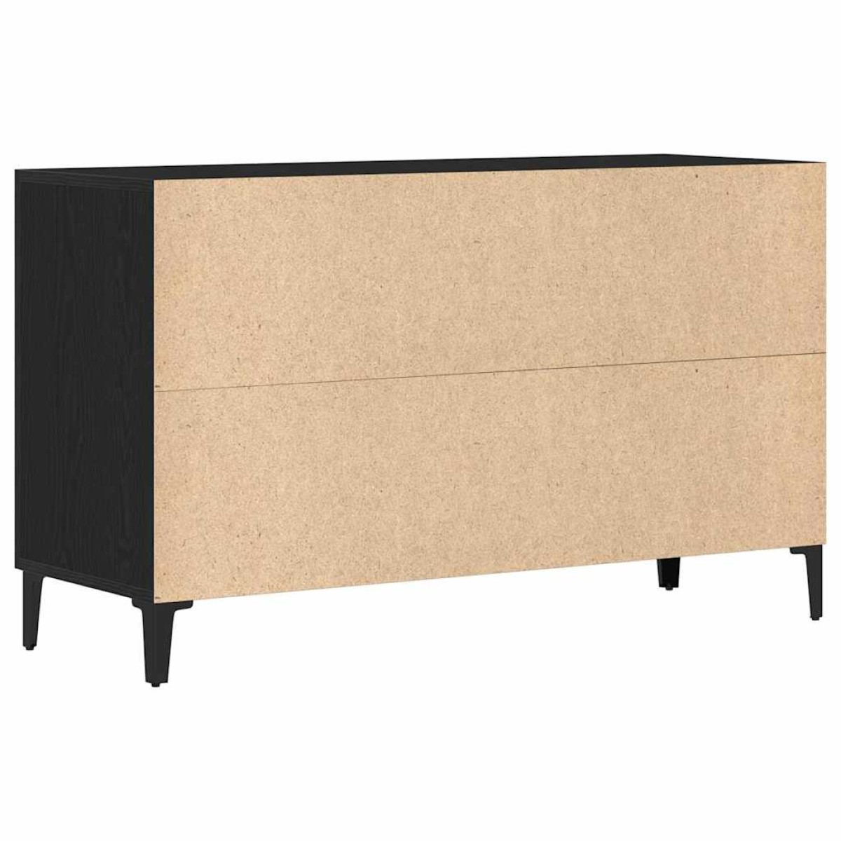 vidaXL Πλαϊνό γραφείο Μαύρη Οξυά 100 x 36 x 60 εκ. Επεξεργασμένο Ξύλο