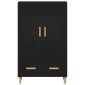 vidaXL Highboard Μαύρη Οξυά 70 x 31 x 115 εκ Επεξεργασμένο Ξύλο