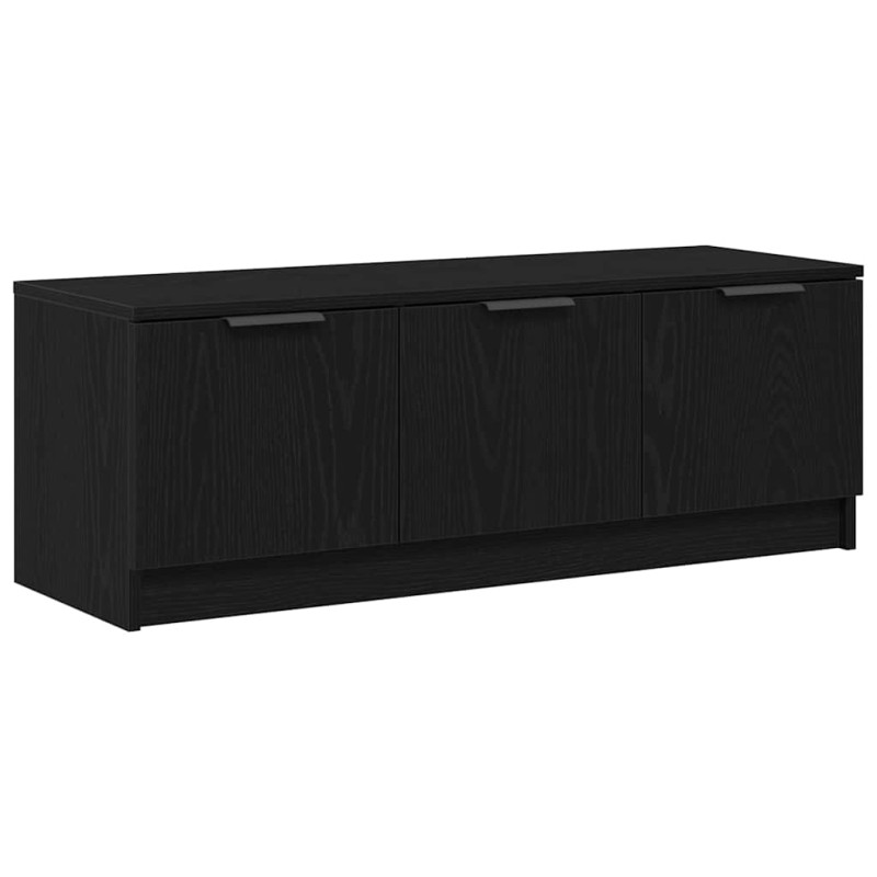 vidaXL Ντουλάπι TV 102 x 35 x 36,5 εκ Μαύρη Οξυά Επεξεργασμένο Ξύλο