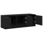 vidaXL Ντουλάπι TV 102 x 35 x 36,5 εκ Μαύρη Οξυά Επεξεργασμένο Ξύλο