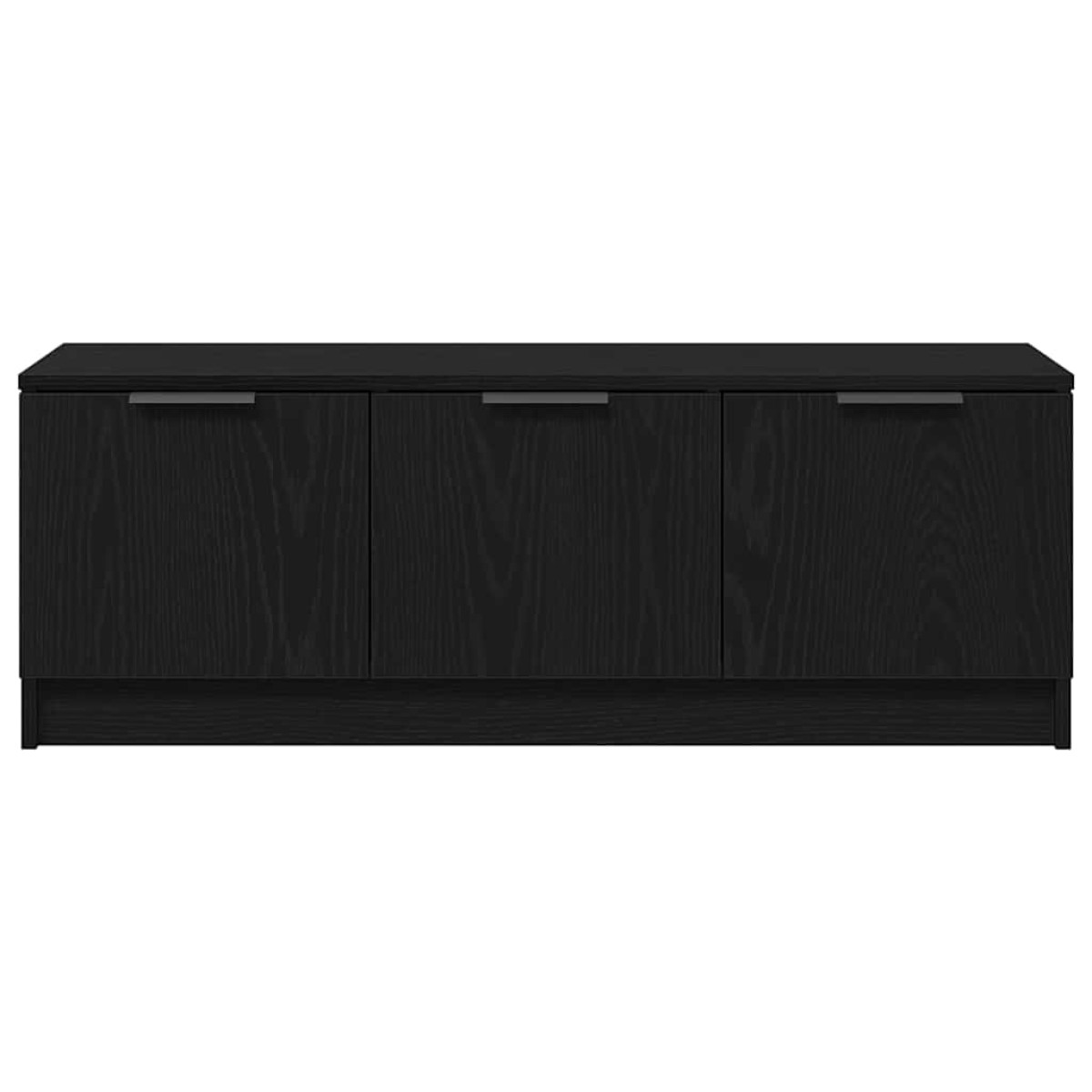 vidaXL Ντουλάπι TV 102 x 35 x 36,5 εκ Μαύρη Οξυά Επεξεργασμένο Ξύλο