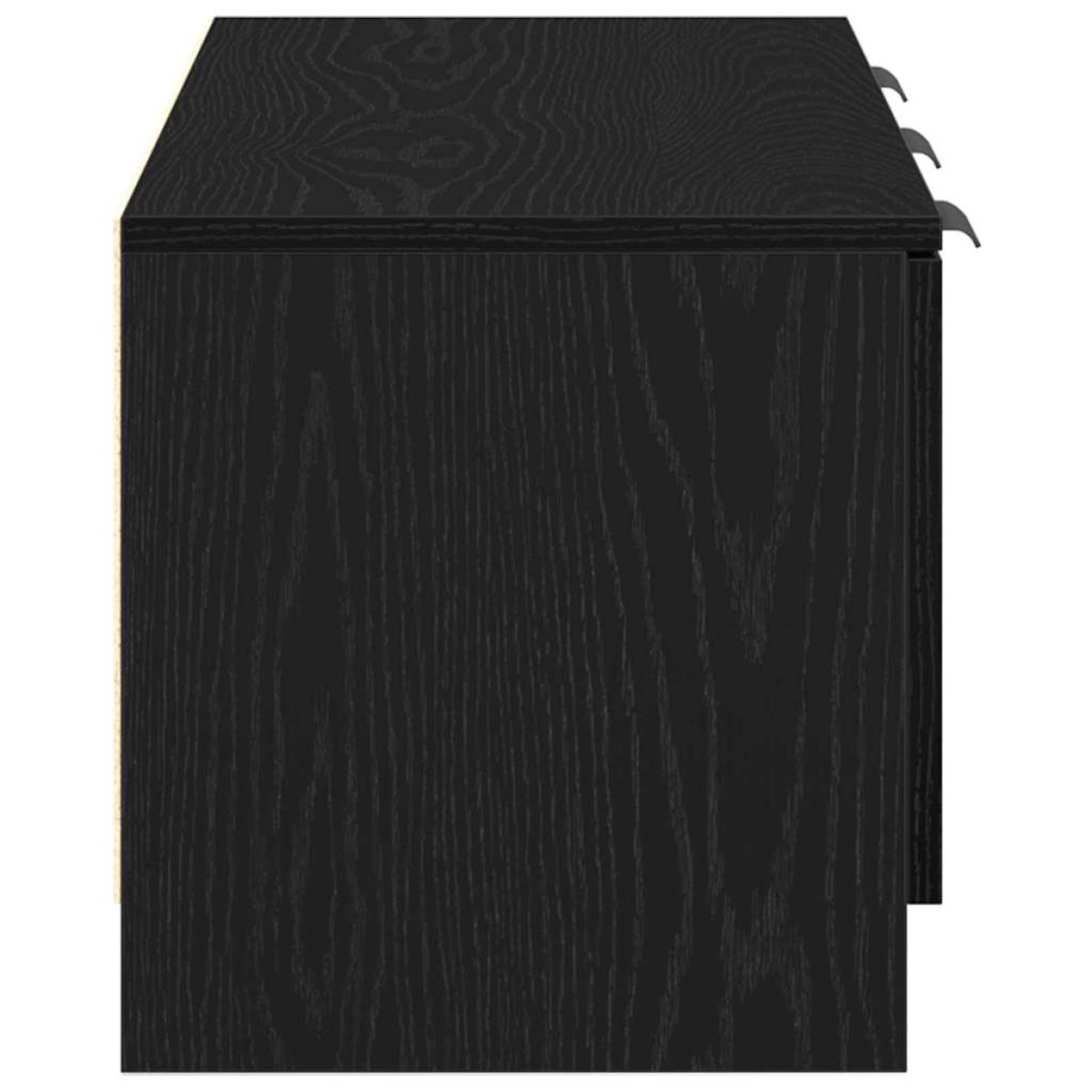 vidaXL Ντουλάπι TV 102 x 35 x 36,5 εκ Μαύρη Οξυά Επεξεργασμένο Ξύλο