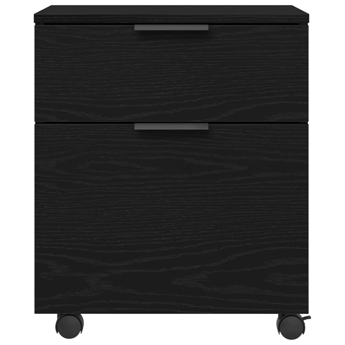 vidaXL Ντουλάπα Αρχείων Μαύρη Οξυά 45 x 38 x 54 εκ Επεξεργασμένο Ξύλο