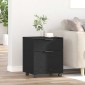 vidaXL Ντουλάπα Αρχείων Μαύρη Οξυά 45 x 38 x 54 εκ Επεξεργασμένο Ξύλο