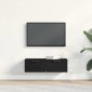 vidaXL Ντουλάπα Τοίχου Μαύρη Οξυά 68 x 30 x 20 εκ. Επεξεργασμένο Ξύλο