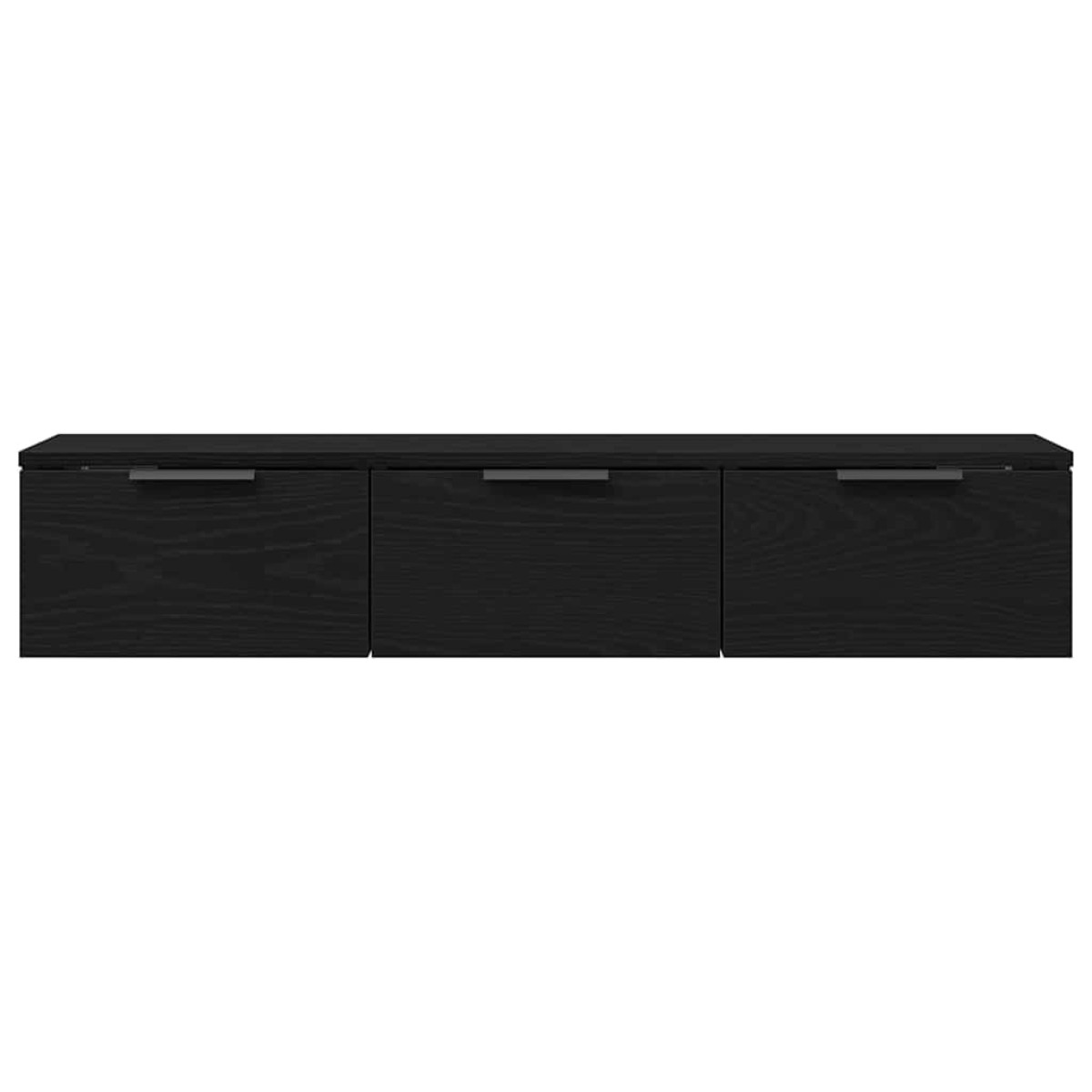 vidaXL Ντουλάπα Τοίχου Μαύρη Οξυά 102 x 30 x 20 εκ. Επεξεργασμένο Ξύλο