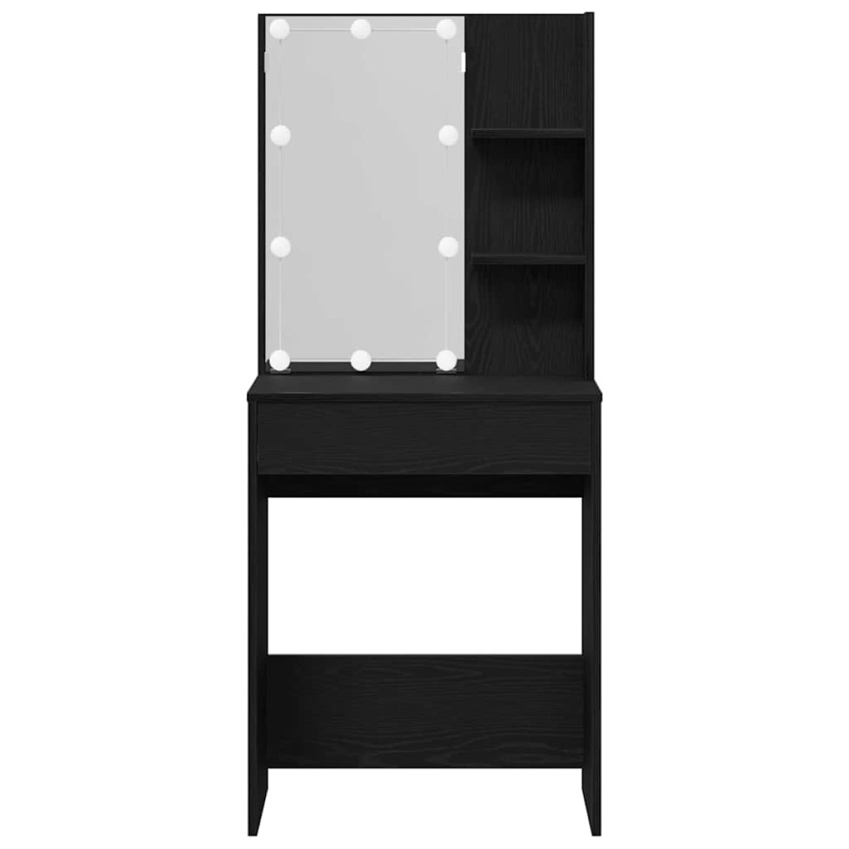 vidaXL Τραπέζι περιποίησης Μαύρη Οξυά 60 x 40 x 140 cm