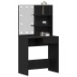 vidaXL Τραπέζι περιποίησης Μαύρη Οξυά 74,5 x 40 x 141 cm