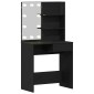 vidaXL Τραπέζι περιποίησης Μαύρη Οξυά 74,5 x 40 x 141 cm