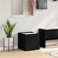 vidaXL Γλάστρα Μαύρη Οξυά 40 x 40 x 40 cm Επεξεργασμένο Ξύλο