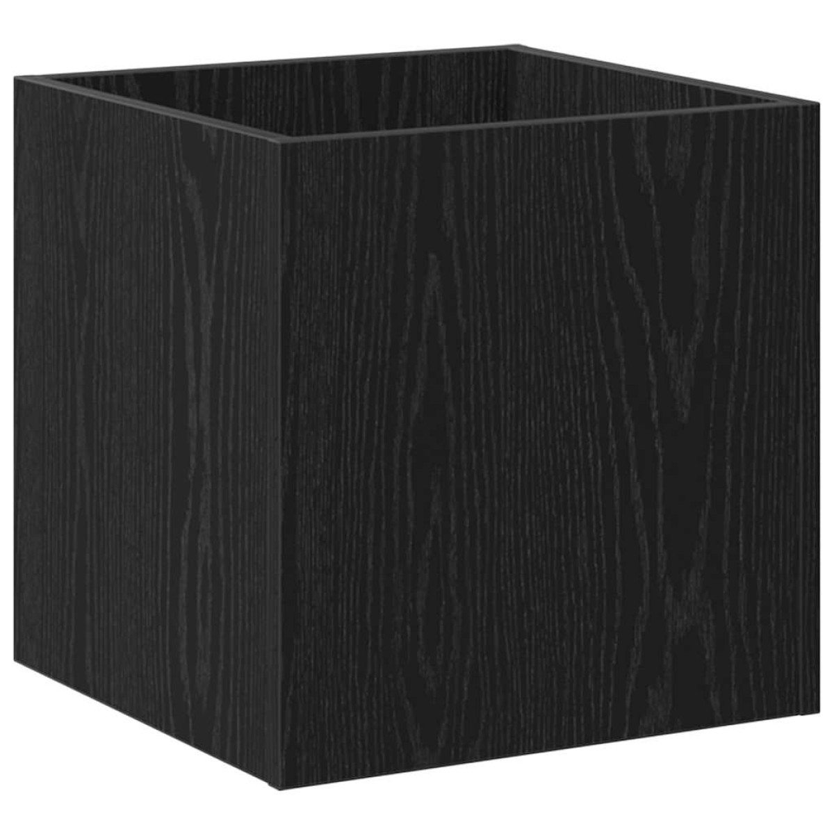 vidaXL Γλάστρα Μαύρη Οξυά 40 x 40 x 40 cm Επεξεργασμένο Ξύλο