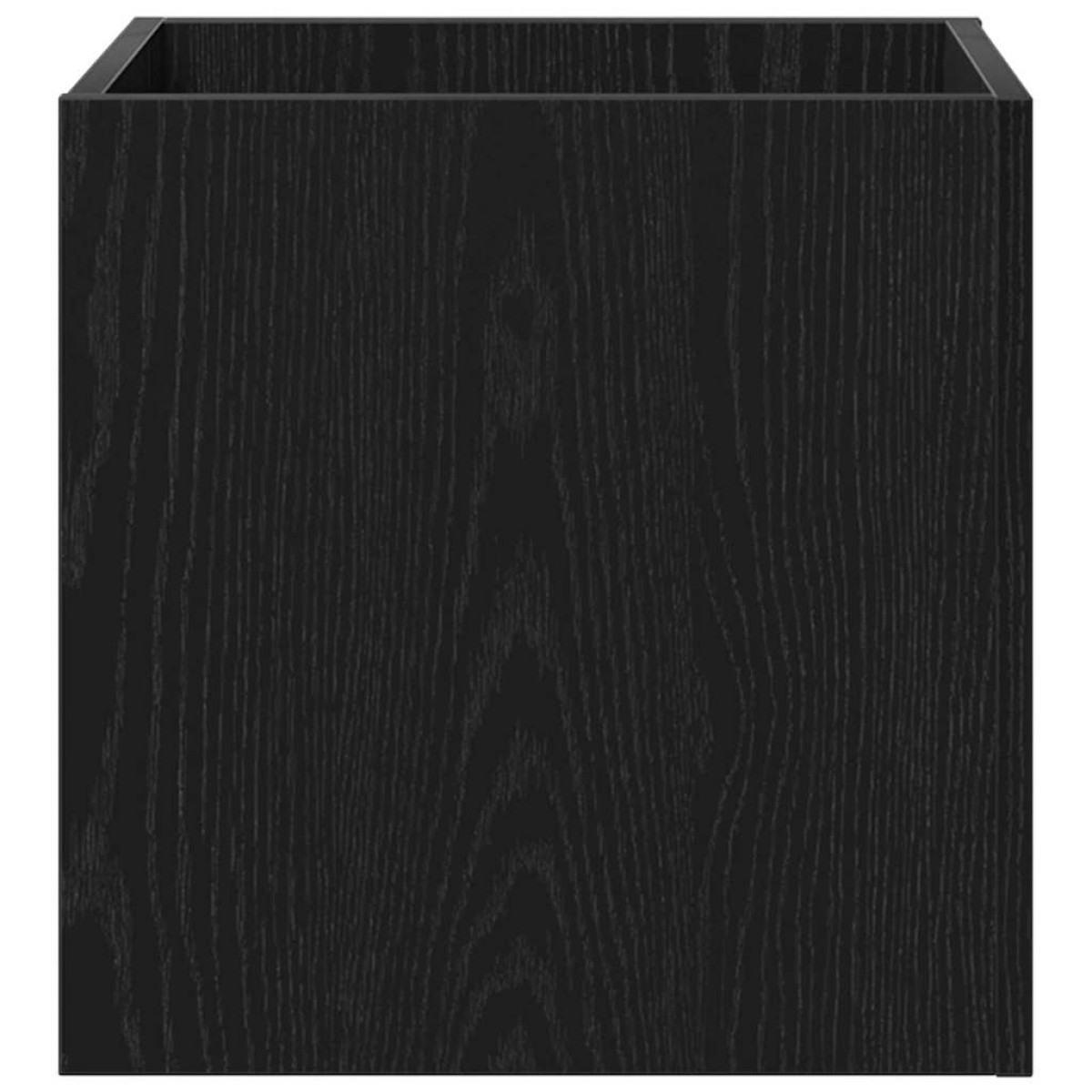 vidaXL Γλάστρα Μαύρη Οξυά 40 x 40 x 40 cm Επεξεργασμένο Ξύλο