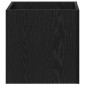 vidaXL Γλάστρα Μαύρη Οξυά 40 x 40 x 40 cm Επεξεργασμένο Ξύλο