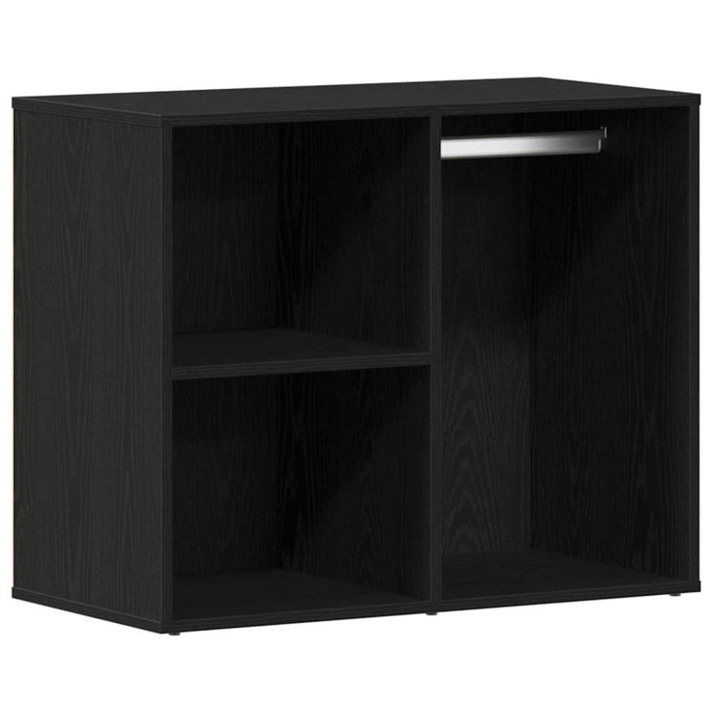vidaXL Καλλυντικό Ντουλάπι με ράφι Μαύρη Οξυά 80 x 40 x 65 εκ.