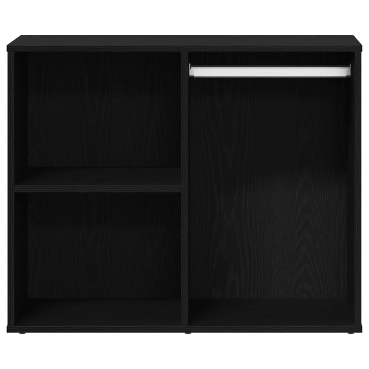 vidaXL Καλλυντικό Ντουλάπι με ράφι Μαύρη Οξυά 80 x 40 x 65 εκ.