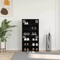 vidaXL Ντουλάπα Παπουτσιών 2 τμχ. 52 x 30 x 50,5 εκ. Μαύρη Οξυά