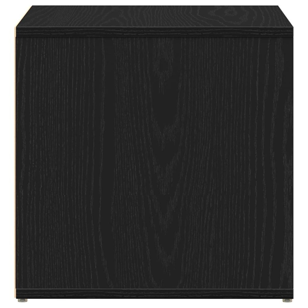 vidaXL Κουτί με συρτάρια Μαύρη Οξυά 40,5 x 40 x 40 εκ
