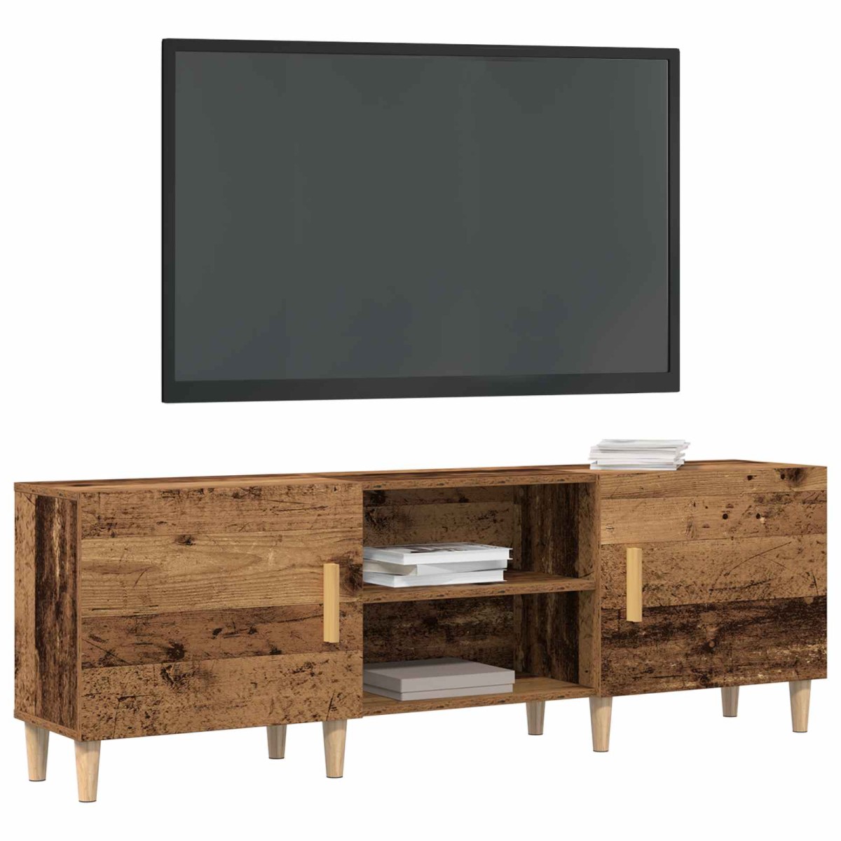 vidaXL Ντουλάπι TV 150 x 30 x 50 εκ Παλαιό ξύλο Επεξεργασμένο Ξύλο