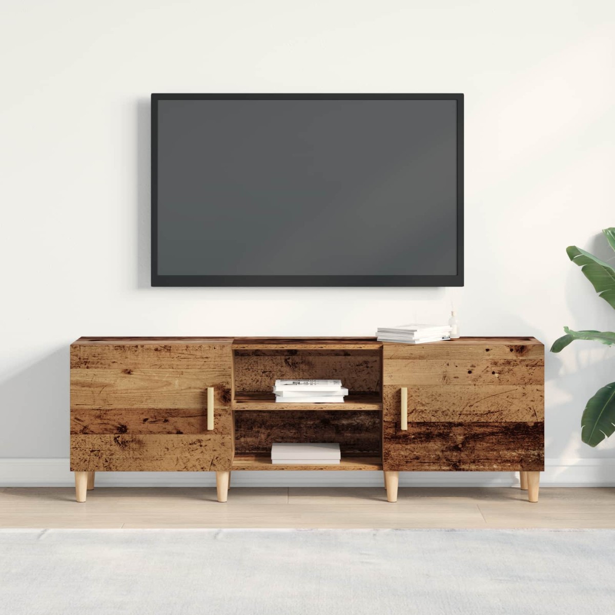 vidaXL Ντουλάπι TV 150 x 30 x 50 εκ Παλαιό ξύλο Επεξεργασμένο Ξύλο