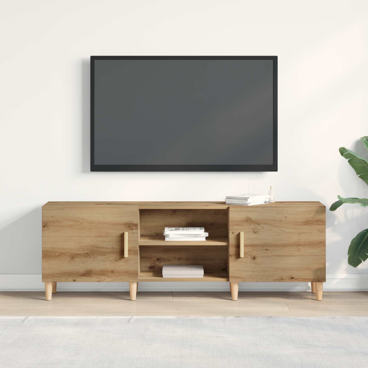 vidaXL Ντουλάπι TV 150 x 30 x 50 εκ artisan δρυς Επεξεργασμένο Ξύλο