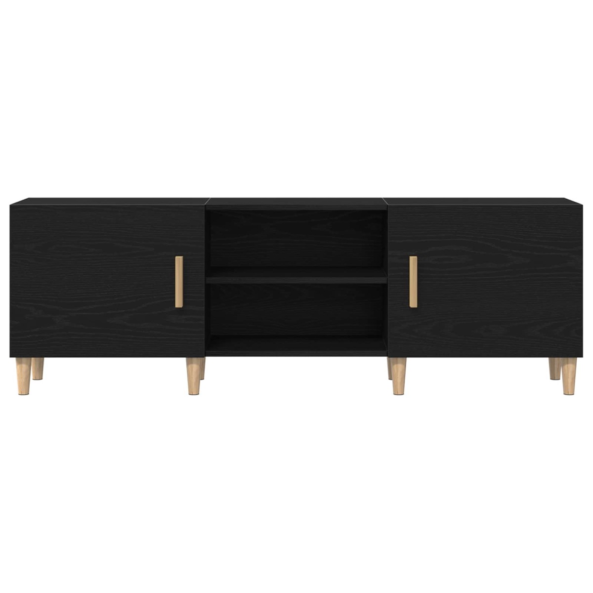 vidaXL Ντουλάπι TV 150 x 30 x 50 εκ Μαύρη Οξυά Επεξεργασμένο Ξύλο