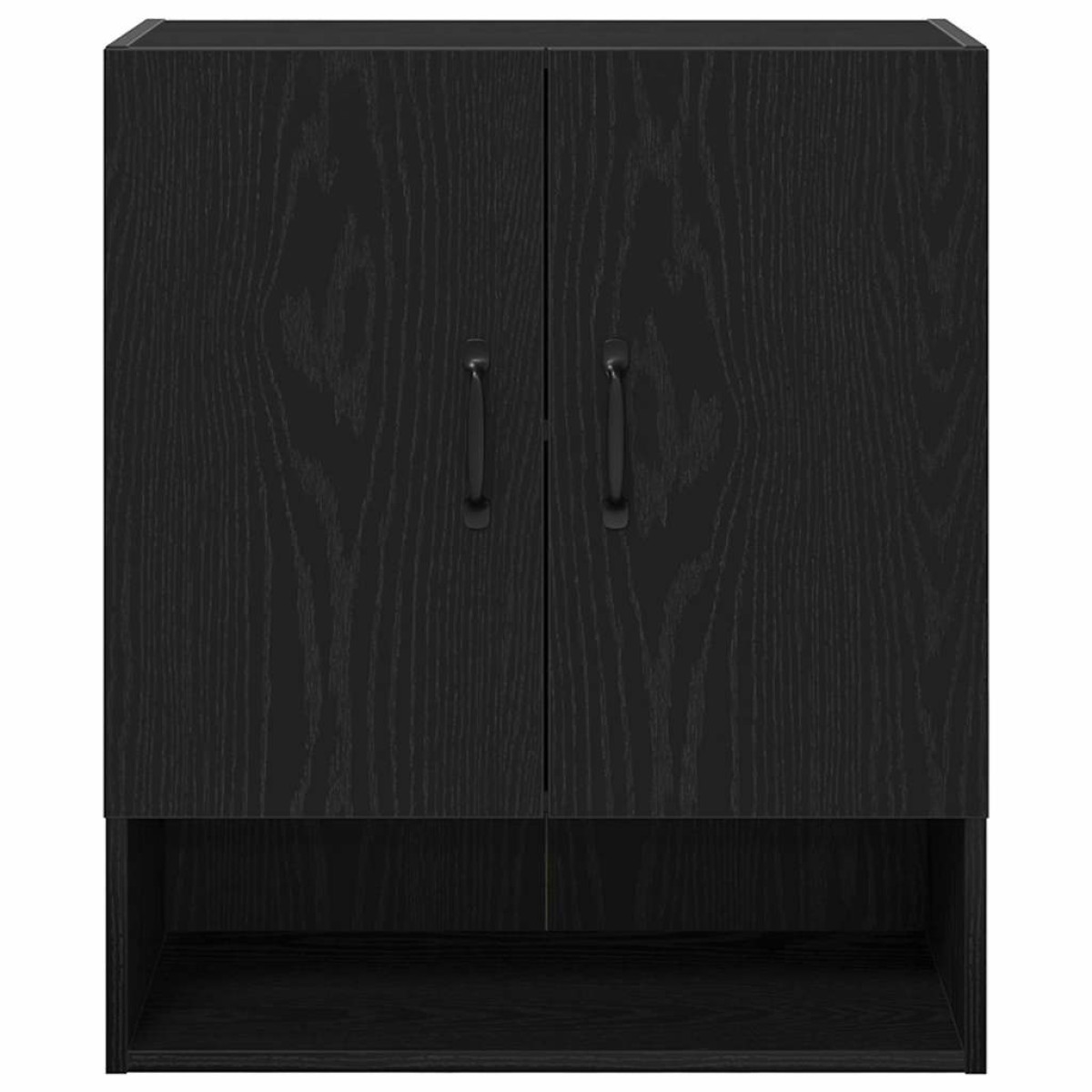 vidaXL Ντουλάπα Τοίχου 60 x 30 x 70 εκ. Επεξεργασμένο Ξύλο Μαύρη Οξυά
